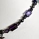  "Фиолетовый с черным" из хрусталя. Колье. Jewelry_Elize Украшения от Елизаветы (UkrasheniyaLise). Ярмарка Мастеров.  Фото №5