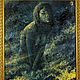 Винтаж: Картина «Девушка в синем». Картины винтажные. Антиквариат и Винтаж. Интернет-магазин Ярмарка Мастеров.  Фото №2