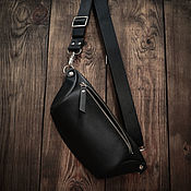 Сумки и аксессуары handmade. Livemaster - original item Waist bag banana made of genuine leather. Handmade.