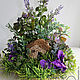 Interior composition 'Forest house fairies violets'. Composition. Skaskilesa. Online shopping on My Livemaster.  Фото №2