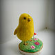 Felted chicken, in a clearing. Felted Toy. lilu. Online shopping on My Livemaster.  Фото №2