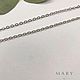 Заказать Цепь тонкая, 2,5 × 3 мм, родий, 50 см, Ц41. Mary furnitura. Ярмарка Мастеров. . Цепочки Фото №3