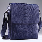 Сумки и аксессуары handmade. Livemaster - original item Men`s shoulder bag made of genuine python leather IMP0514VC. Handmade.