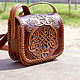 Кожаная сумка мужская женская Кельтский герб. Классическая сумка. Хельга. Кожаная и бонсай мануфактура.. Ярмарка Мастеров.  Фото №14