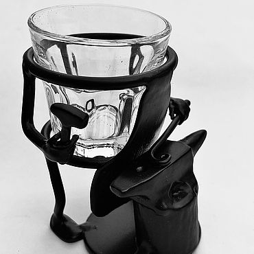 Сувениры и подарки ручной работы. Ярмарка Мастеров - ручная работа Подарок кузнецу.Подставка под стопку 50мл. «Кузнец». Handmade.