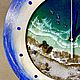 Часы настенные ручной работы "Морской пейзаж". Часы классические. BorodinaArt. Интернет-магазин Ярмарка Мастеров.  Фото №2