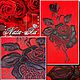 Bright roses. Composition 1 (application). Embroidery tools. Nata-xa. My Livemaster. Фото №4