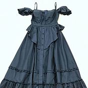 Одежда handmade. Livemaster - original item dresses: Cocktail dress dark blue. Handmade.