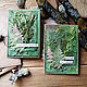Handmade postcard,c ECO-materials(dried flowers), mixed Media, Cards, Mytishchi,  Фото №1