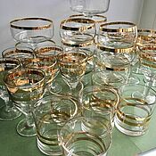 Винтаж handmade. Livemaster - original item Large lot 29 PCs Vintage shot glasses cups USSR Vintage. Handmade.