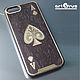 ACE of SPADES - protective cover-pad for phone (wenge, bronze), Case, Moscow,  Фото №1
