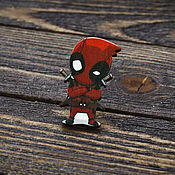 Украшения handmade. Livemaster - original item Wooden icon Deadpool. Handmade.