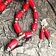 Серьги Шиповник коралл. Серьги классические. Елена Любимые камни LoveStone. Ярмарка Мастеров.  Фото №6
