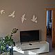 Летящие Птицы, настенный декор из дерева. Элементы интерьера. Wooden Decor Shop. Ярмарка Мастеров.  Фото №5