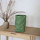 Корзина-мешок для хранения M 29*15*15 см./цвет зеленый. Корзины. ecoideas.shop. Интернет-магазин Ярмарка Мастеров.  Фото №2