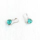 Order Earrings with pendants 'Emerald' earrings as a gift, hangers. Irina Moro. Livemaster. . Earrings Фото №3