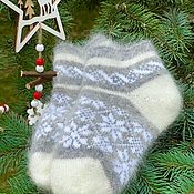 Носки из собачьей шерсти DOG WOOL 100 Вязаные собачьи носки Подарок