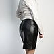 Pencil leather skirt with two pockets. Skirts. Lollypie - Modiste Cat. My Livemaster. Фото №6
