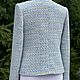 Жакет голубого цвета из итальянского твида -25%. Жакеты. SOLOdress. Ярмарка Мастеров.  Фото №5