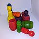 Sorter Colored Men. Play sets. Shop Grizunok teether. Online shopping on My Livemaster.  Фото №2
