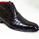 Ручная работа. Ботинки из крокодила. Luxury shoes