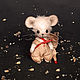 Мышонок в чашке. 5.5 см. Мягкие игрушки. GriTanBears (Григорьева Татьяна). Интернет-магазин Ярмарка Мастеров.  Фото №2