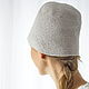 Серая панама вязаная шляпа хлопок 57-58 размер "Одри". Шляпы. Solarisartis Елена. Ярмарка Мастеров.  Фото №5
