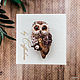 Brooch ' Sychik». Owl is the barn owl, Brooches, Moscow,  Фото №1