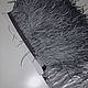 Order Braid of ostrich feathers 10-15 cm black, white, gray. Weakne - furniture and fabrics (weakne). Livemaster. . braid Фото №3
