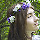 Wreath 'Chrysanthemum'. Tiaras. Novozhilova Hats. My Livemaster. Фото №4