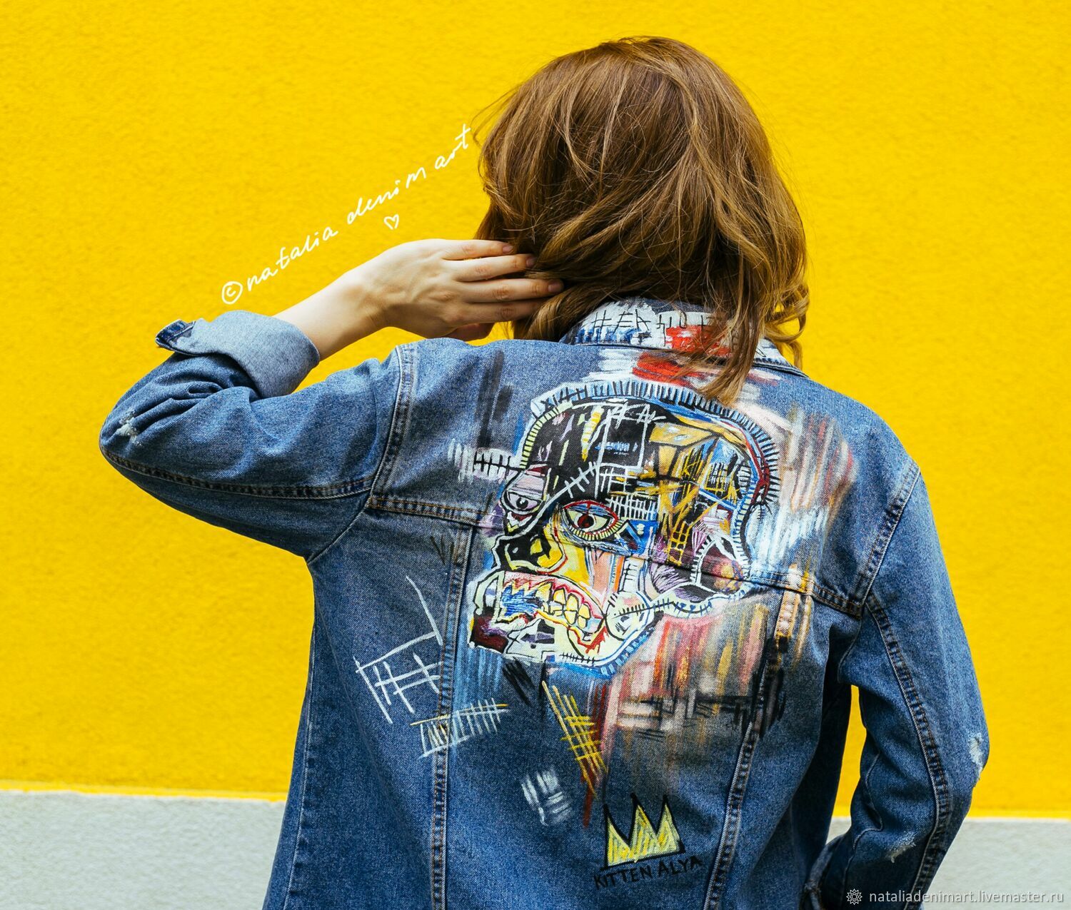 Рисунки на джинсовой куртке на спине