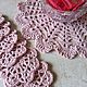 Комплект салфетка и подставки под кружки. Салфетки. Ирина Кислицына (crochet-irina). Ярмарка Мастеров.  Фото №4