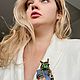 Брошь Зеленая ведьма в стиле Heidi Daus. Брошь-булавка. La Bella. Ярмарка Мастеров.  Фото №5