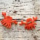 Crab, shark brooch. Felted Toy. Alena Kuklina (evrazhkagifts). Ярмарка Мастеров.  Фото №6