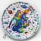 Zodiac sign Aquarius-plate on the wall-a gift to Aquarius, Decorative plates, Krasnodar,  Фото №1