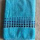 Terry towel 70h140 turquoise with border, Towels, Moscow,  Фото №1