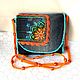  Denim embroidered handbag in Boho style. Crossbody bag. IrinaSkripkaMBeads. Online shopping on My Livemaster.  Фото №2