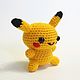 Пикачу (Pikachu), покемон электрического типа. Амигуруми куклы и игрушки. GeekCraft Shop. Интернет-магазин Ярмарка Мастеров.  Фото №2