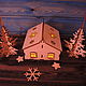 House with snowflakes. Gift wrap. Workshop (DaStanok). My Livemaster. Фото №4