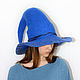 Blue fairy hat, available in size 56-58. Carnival Hats. STUDIO-FELT Katerina Alekseeva. My Livemaster. Фото №4