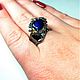 Ring 'Night' with natural sapphire. Rings. dobrivolshebnik (dobrivolshebnik). Online shopping on My Livemaster.  Фото №2
