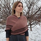 Аксессуары handmade. Livemaster - original item Outlander shawl, knitted warm wool shawl.. Handmade.