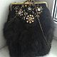 Handbag made of mink fur Magic night. Classic Bag. Olga Popova. Online shopping on My Livemaster.  Фото №2
