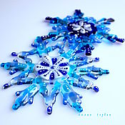 Сувениры и подарки handmade. Livemaster - original item Fusing, snowflake glass. Handmade.