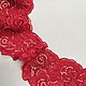  Stretch scarlet lace, Lace, Moscow,  Фото №1