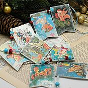 Сувениры и подарки handmade. Livemaster - original item Garland Soviet postcards - 2. Handmade.