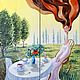 Интерьерная картина девушка. Картина пейзаж. Диптих. Картины. Татьяна  Naloo (Картины). Интернет-магазин Ярмарка Мастеров.  Фото №2