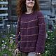 Заказать   "Бордо шиповник". Ирина. ВязайнераМозаика. Ярмарка Мастеров. . Джемперы Фото №3