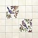 Tiles and tiles: Apron for the kitchen Nightingale trills. Tile. Flera Daminova Rospis farfora. (artflera). Ярмарка Мастеров.  Фото №5