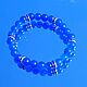 Blue Eternity Bracelet. Bead bracelet. El cielo - jewelry from E. Kurkutova. Online shopping on My Livemaster.  Фото №2